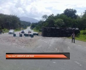 Tiga maut dirempuh lori ikan