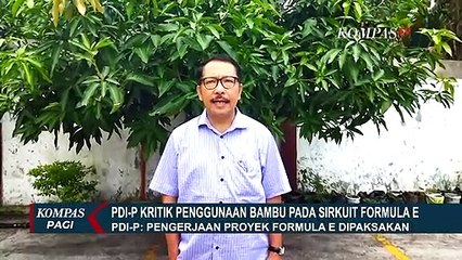 DPRD DKI Fraksi PDIP Kritisi Penggunaan Bambu pada Sirkuit Formula E