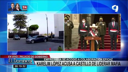 Descargar video: Pedro Castillo: expectativa en exteriores de Palacio de Gobierno tras declaraciones de Karelim López