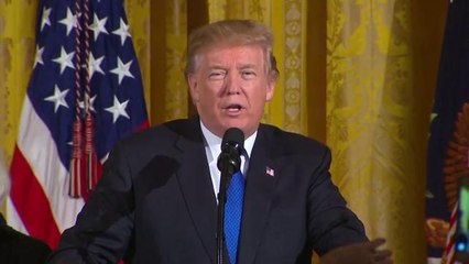 Trump hosts White House Hanukkah party