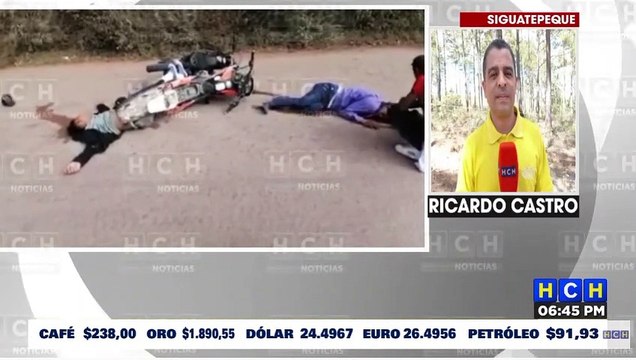 Accidente vial deja dos personas heridas en Siguatepeque