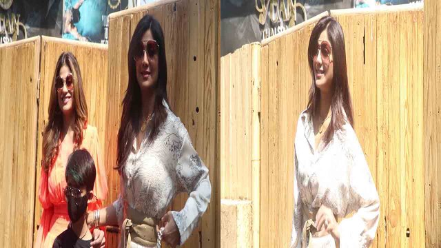 Shilpa Shetty पति Raj Kundra और Shamita के साथ लंच करने पहुंचीं, Viral हुआ Video | FilmiBeat