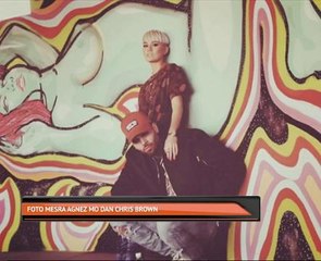 Foto mesra Agnez Mo dan Chris Brown