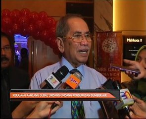 Kerajaan rancang gubal undang-undang pengurusan sumber air