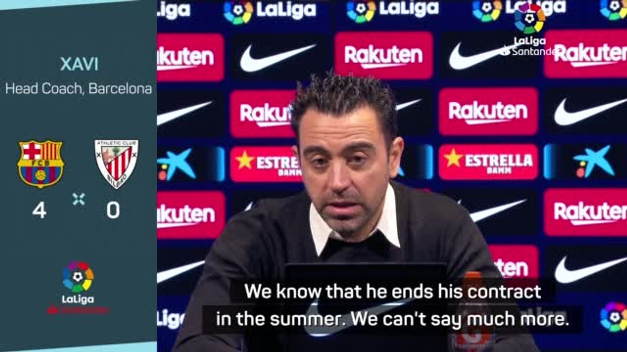 'It's not up to me' - Xavi unchanged on Dembele contract