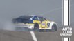 Chase Elliott tags the wall leading, spins soon after at Auto Club Speedway