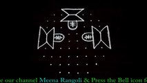 diya rangoli for shivarathri - shivaratri kolam - shivarathri muggulu - महाशिवरात्री रांगोळी  - pooja room rangoli