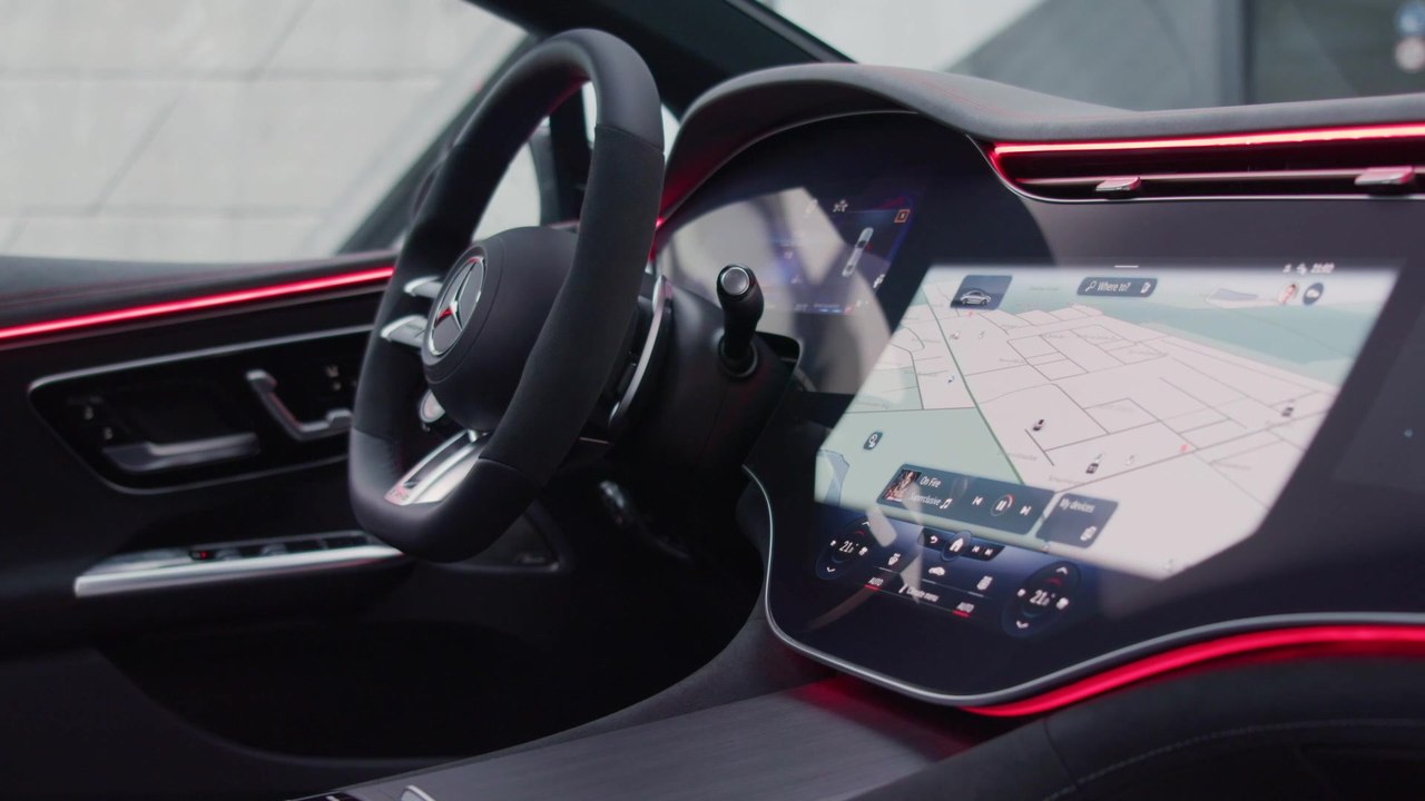 Der neue Mercedes-AMG EQE - Interieur-Design mit besonders sportlicher Note