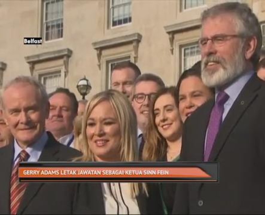 Gerry Adams letak jawatan sebagai Ketua Sinn Fein