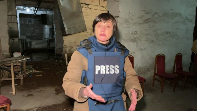 La crónica de la reportera de Euronews desde un refugio en Kiev el domingo por la noche