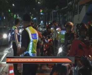 18 individu ditahan dalam Operasi Khas Polis Trafik Kuala Lumpur