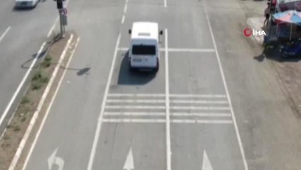 Iğdır polisinden drone destekli denetim