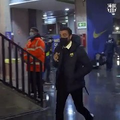 Piqué llega al Camp Nou para hacer inspección / FCB