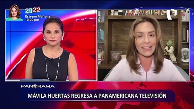 Mávila Huertas regresa a Panamericana Televisión con el programa periodístico 2022 en 24 Horas
