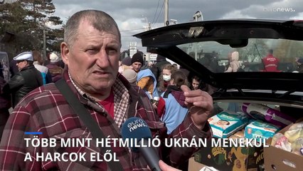 Több mint hétmillió ember menekül a harcok elől Ukrajnában - riportunk a román határról