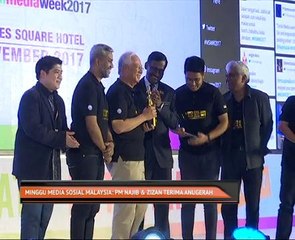 Minggu media sosial Malaysia: PM Najib & Zizan terima anugerah