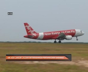 Air Asia lancar laluan antarabangsa pertama dari Sarawak