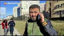 Ucrania publica un vídeo de un misil ruso impactando contra un edificio de viviendas en Kiev