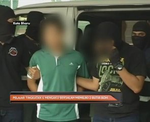 Pelajar tingkatan 6 mengaku bersalah memiliki 2 butir bom