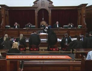 Pendakwa raya rayu hukuman lebih berat ke atas Pistorius