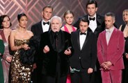 Brian Cox supports Ukraine during acceptance speech at Screen Actors Guild awards