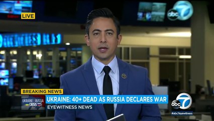 Télécharger la video: Russia attacks Ukraine as defiant Vladimir Putin warns United States, NATO I ABC7