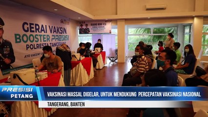 Ciptakan Herd Immunity, Wakapolda Banten Tinjau Vaksinasi Massal Serentak di Citra Raya Sport Club
