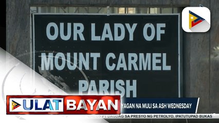 Pagpapahid ng abo sa noo, papayagan na muli sa Ash Wednesday