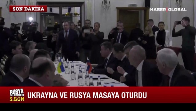 Son dakika! Rusya ve Ukrayna müzakere masasında! Görüşme başladı