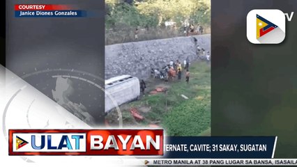 Baby bus, nahulog sa tulay sa Ternate, Cavite