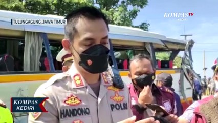 Kronologi Kecelakaan Bus Harapan Jaya Dengan Kereta Api di Tulungagung