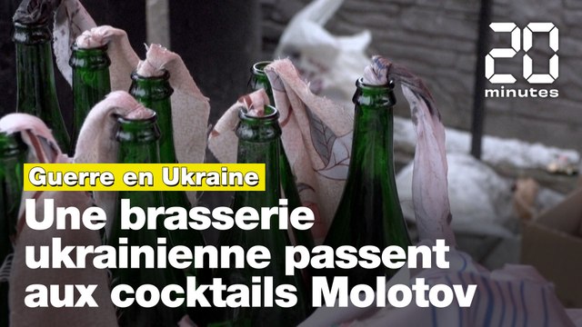 Guerre en Ukraine: De la bière aux cocktails Molotov