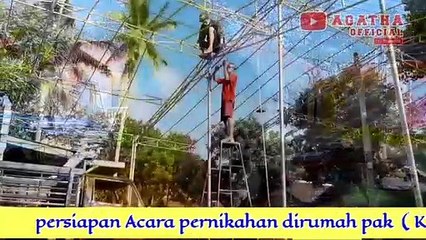Persiapan wedding tenda dekorasi 2020(360P)
