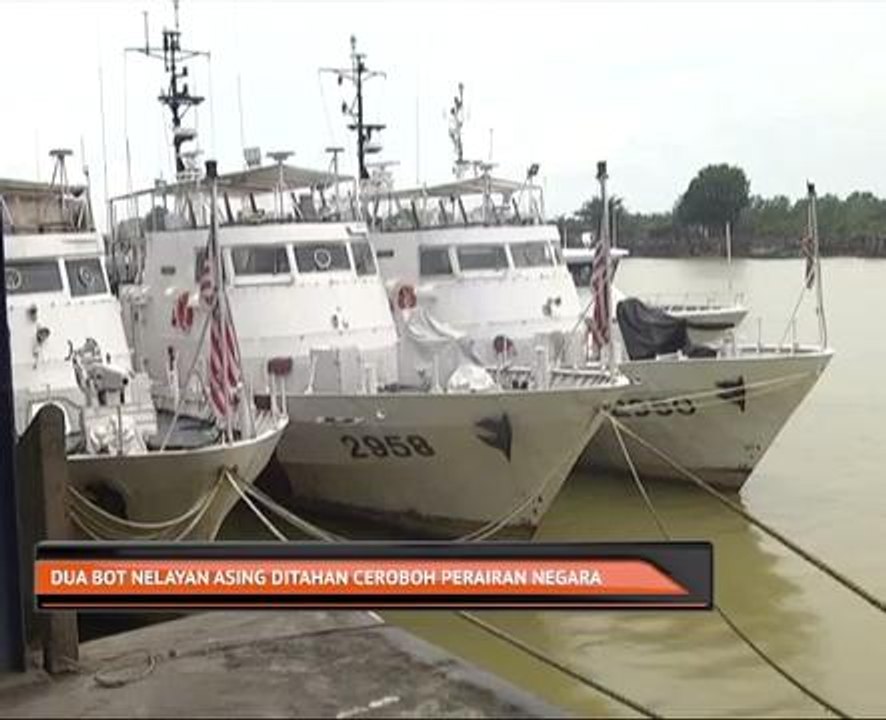 Dua bot nelayan asing ditahan ceroboh perairan negara