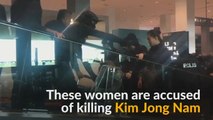 Murder suspects of N.Korean leader's brother wheeled around airport