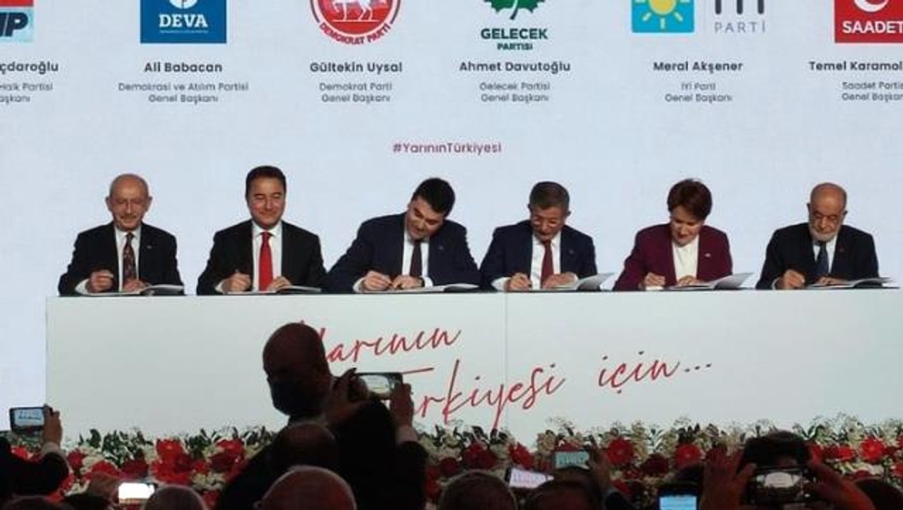 6 muhalefet partisi liderinden tarihi imza! İşte Güçlendirilmiş Parlamenter Sistem'in detayları