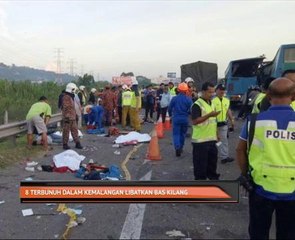 8 terbunuh dalam kemalangan libatkan bas kilang