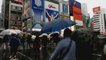 Typhoon drenches Japan on general election day