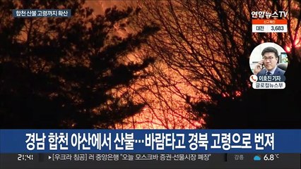 합천 산불 경북 고령까지 확산…국가위기경보 '심각' 발령
