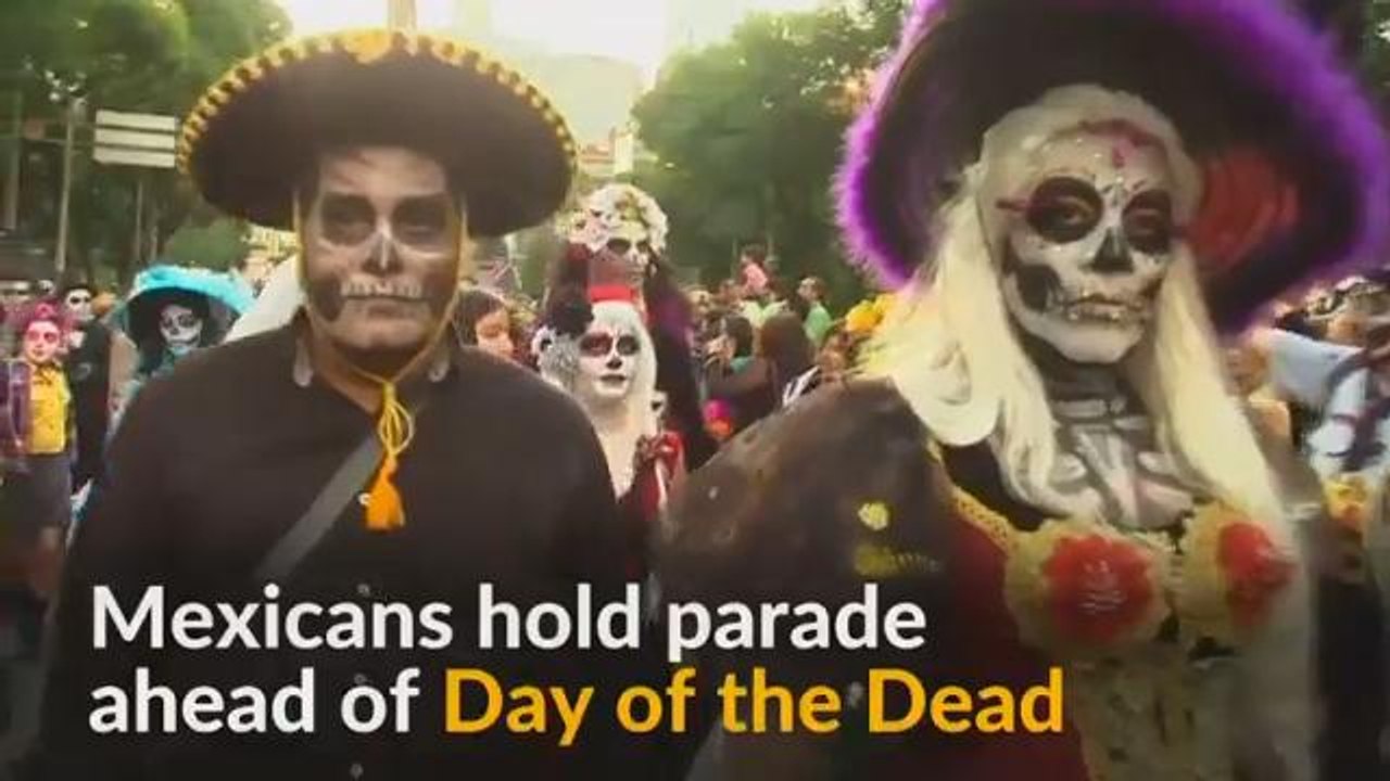 Day of the Dead brings skeletons onto Mexico's streets