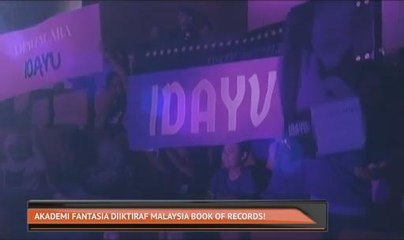 Akademi Fantasia diiktiraf Malaysia Book Of Records!