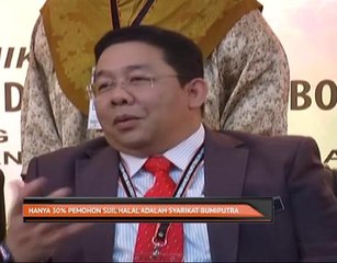 Hanya 30% pemohon sijil halal adalah syarikat Bumiputera