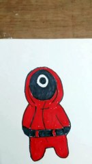 Squid game drawing/How to draw squid game characters