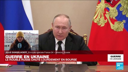 Guerre en Ukraine : le rouble russe chute lourdement en bourse