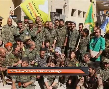 Tentera pakatan diketuai Amerika Syarikat dakwa berjaya kuasai Raqqa