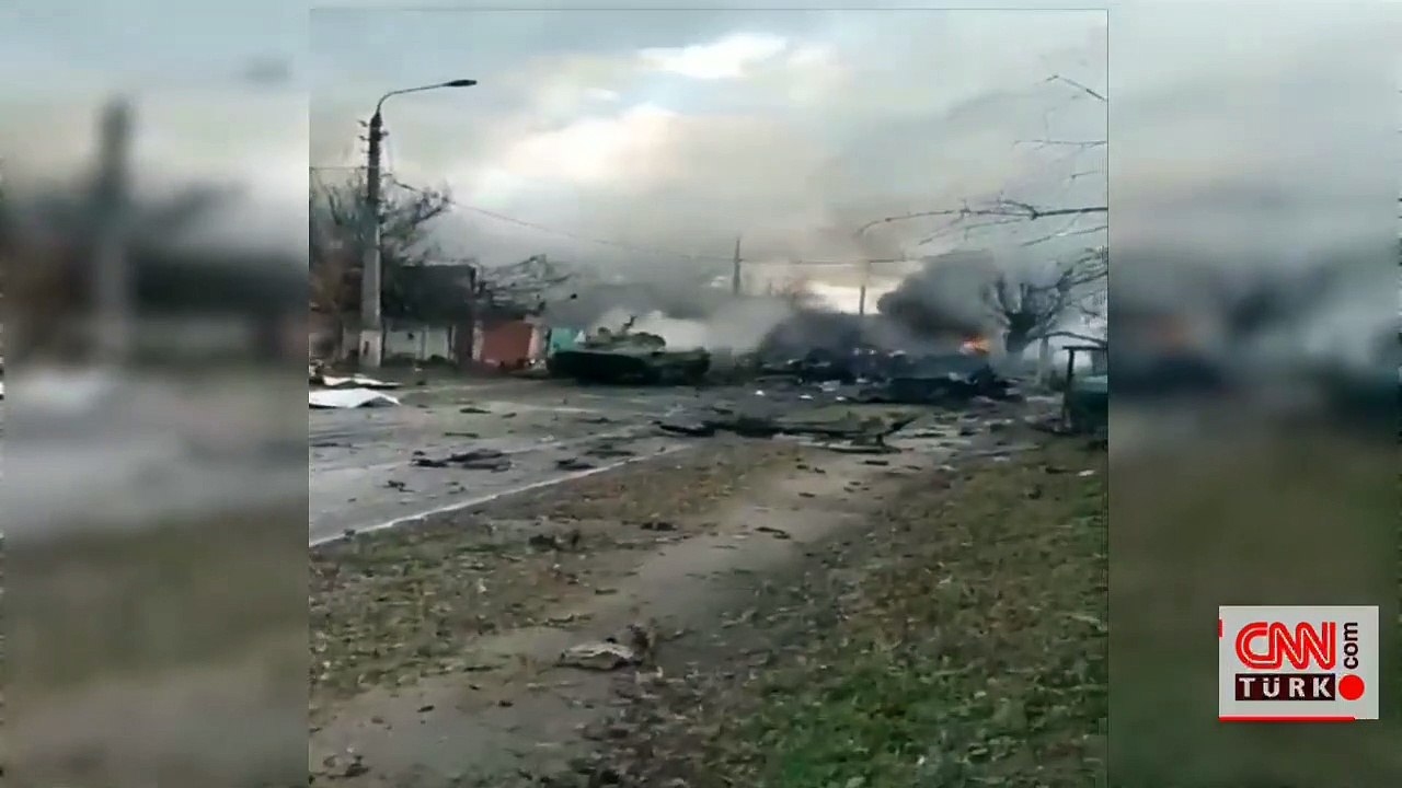 Rus konvoyu imha edildi