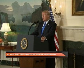 AS ikrar beri lebih tekanan dan sekatan terhadap Iran