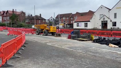 Scarborough Crown Tavern Roundabout Roadworks
