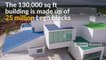 Toymaker Lego inaugurates giant play house, designed to look like 21 giant versions of its bricks