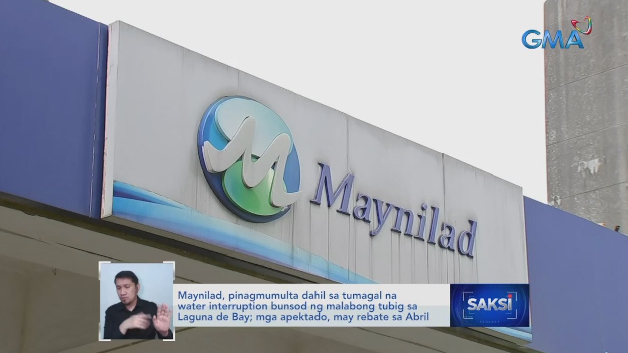 Maynilad, pinagmumulta dahil sa tumagal na water interruption bunsod ng malabong tubig sa Laguna de Bay; Mga apektado, may rebate sa Abril | Saksi